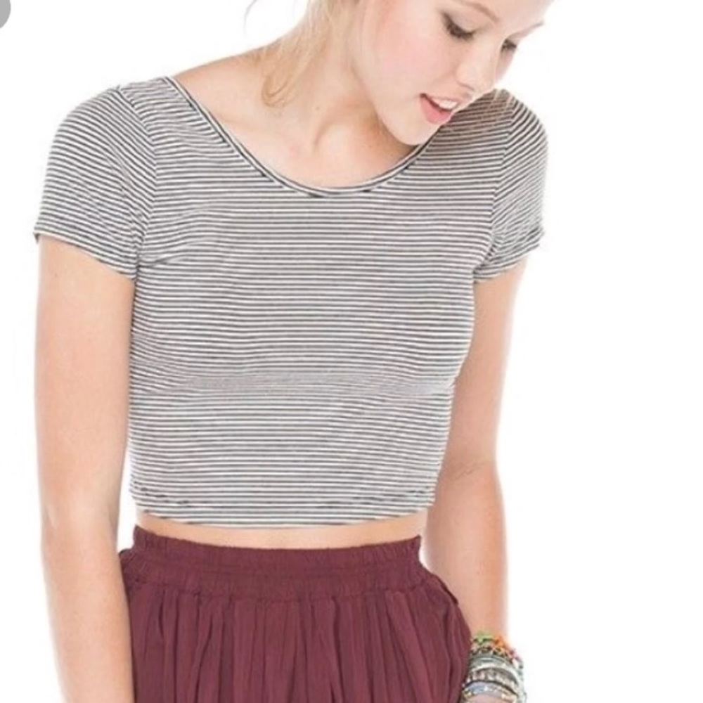 Brandy Melville striped crop top